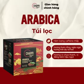 CÀ PHÊ ARABICA PHIN GIẤY HIỆN ĐẠI (vị chua nhẹ, thơm, ít caffein không bị say cà phê)